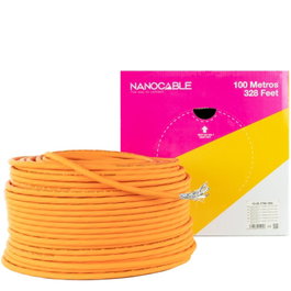 Nanocable Bobina de Cable Red CAT.7 SFTP PIMF AWG23 100m Naranja